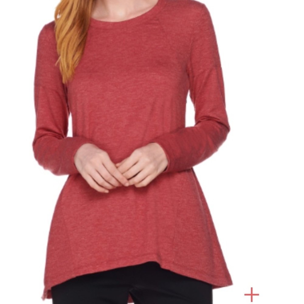 LOGO Lounge by Lori Goldstein French Terry Top